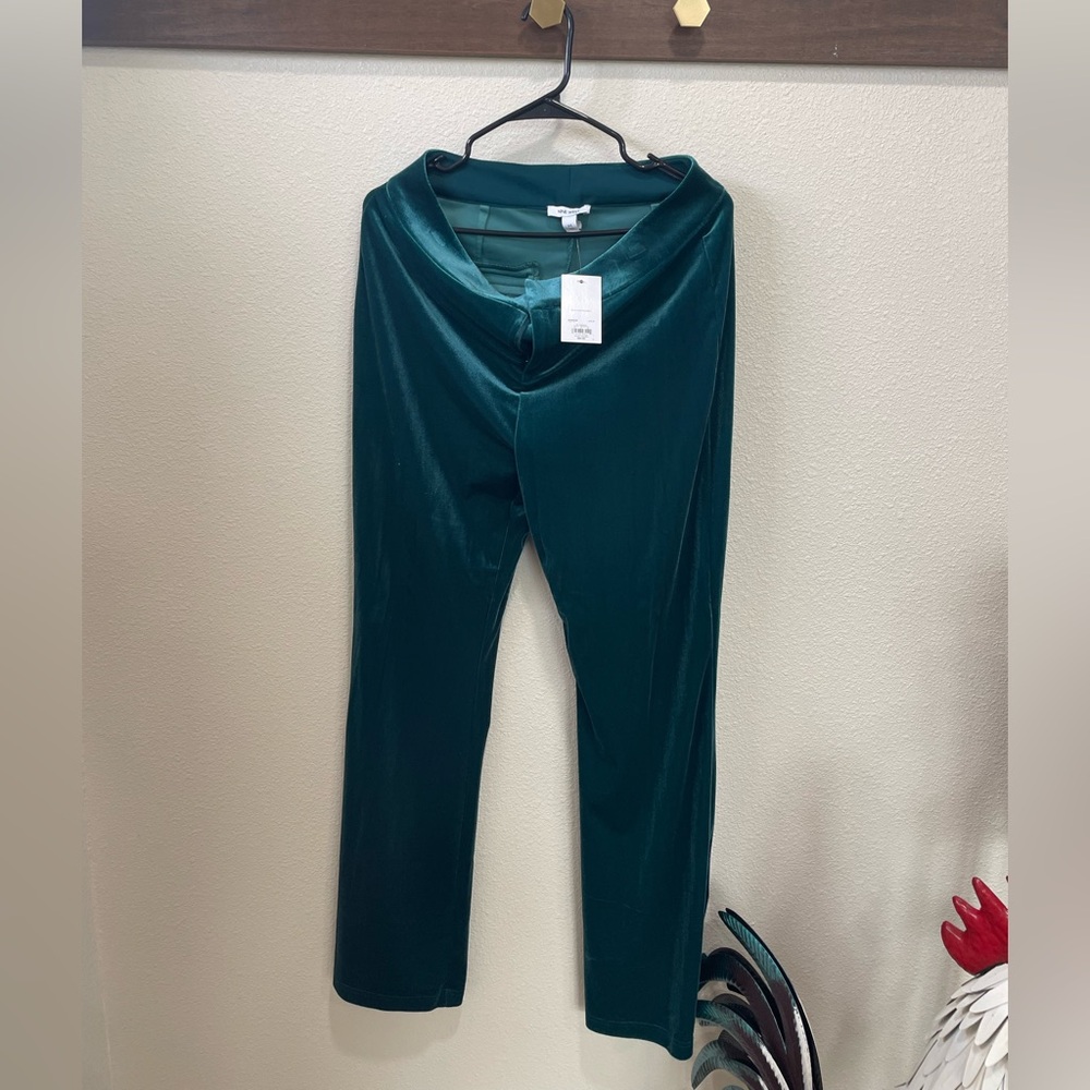Nine West Emerald Green Velvet Blazer - Picture 2 of 3